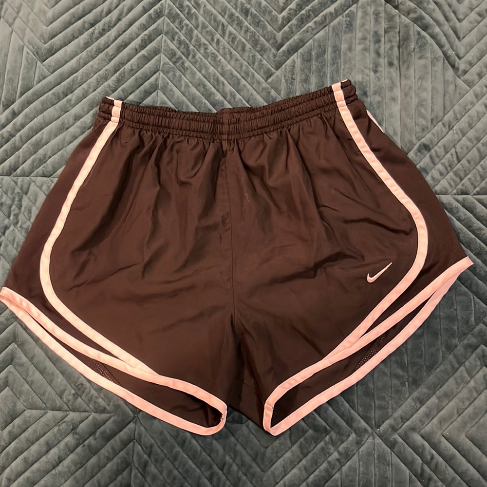 Black and white workout shorts
